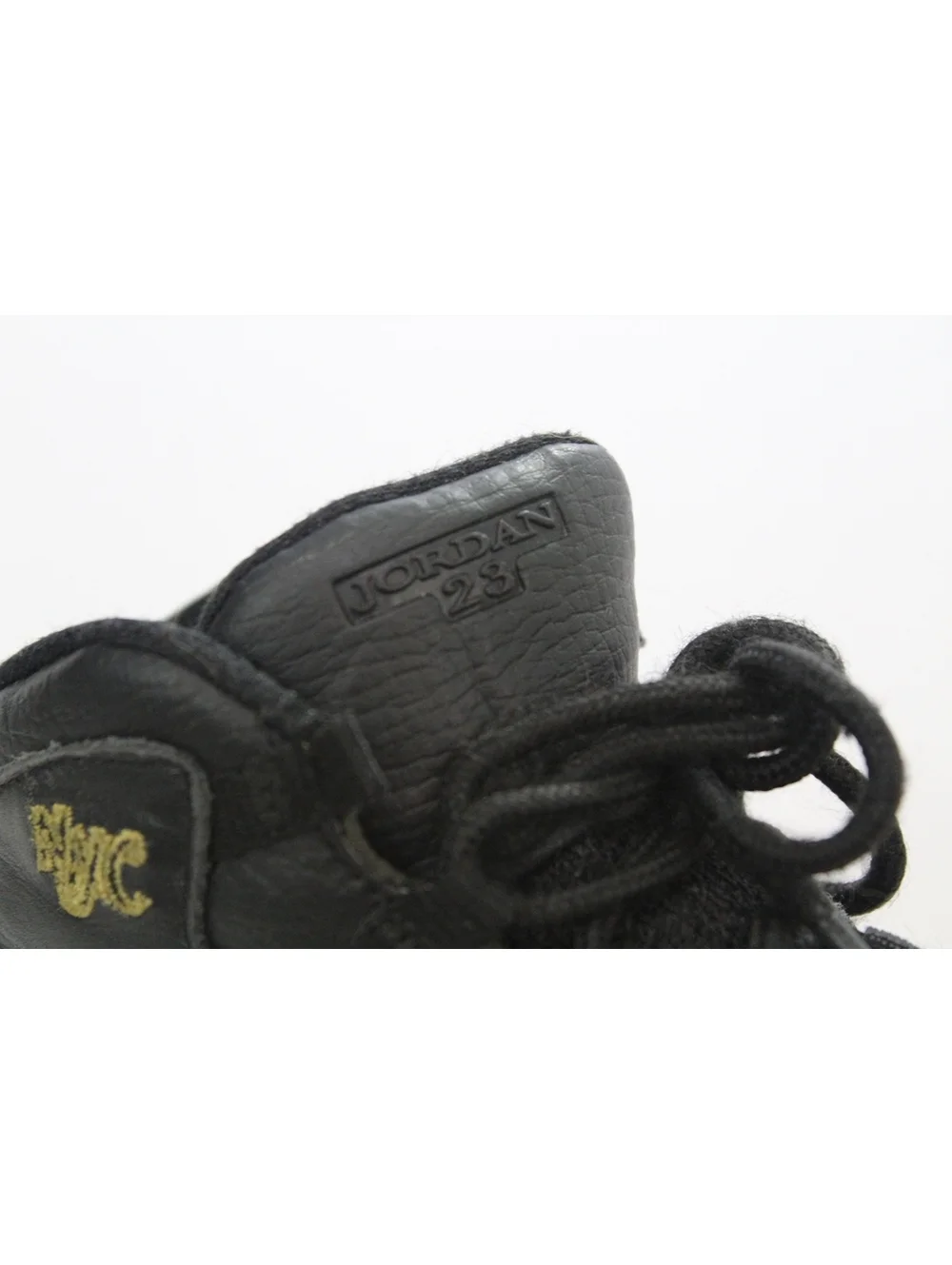 Nike Air Jordan 10 Retro Sneakers City Pack NYC Shoes Black Gold Youth Boy Sz 9C